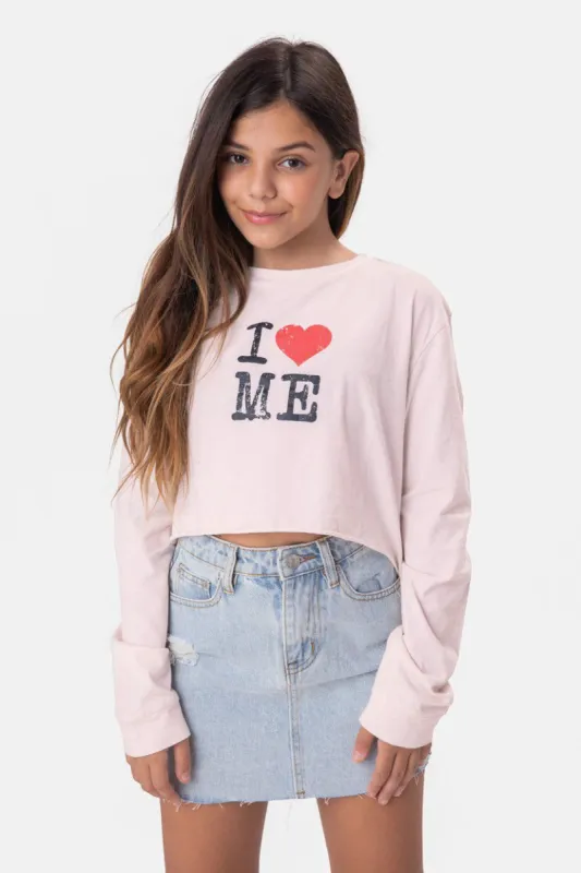 טי-שירט קרופ LOVE ME sold by Adika