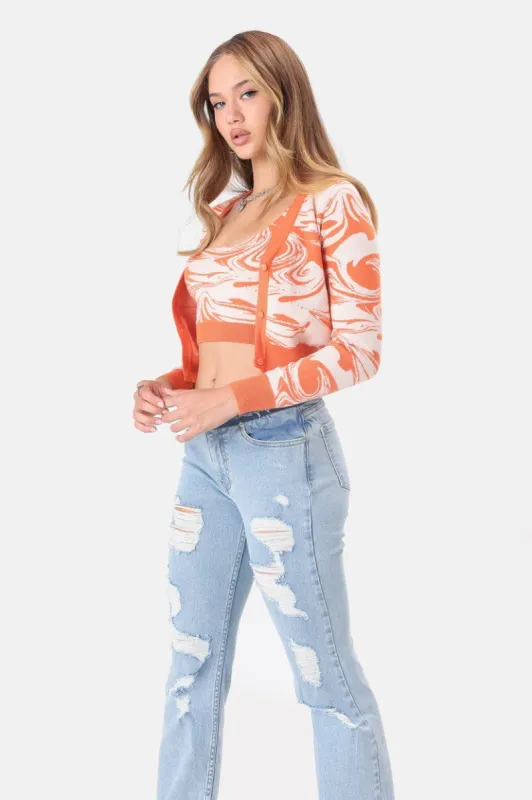 קרדיגן קידו גזרת קרופ sold by Adika