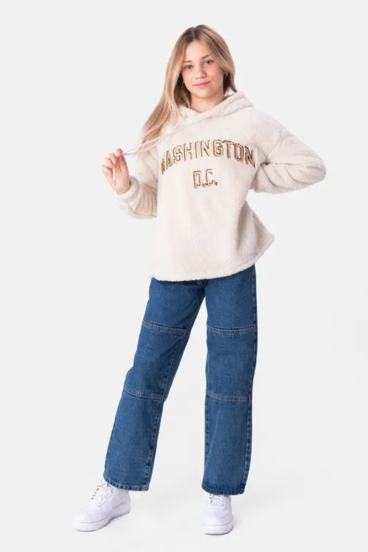 סווטשירט קפוצ'ון WASHINGTON פרוותי sold by Adika