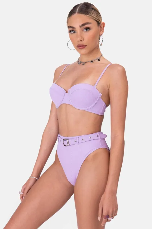 תחתון ביקיני ריב מייבי גזרה גבוהה sold by Adika