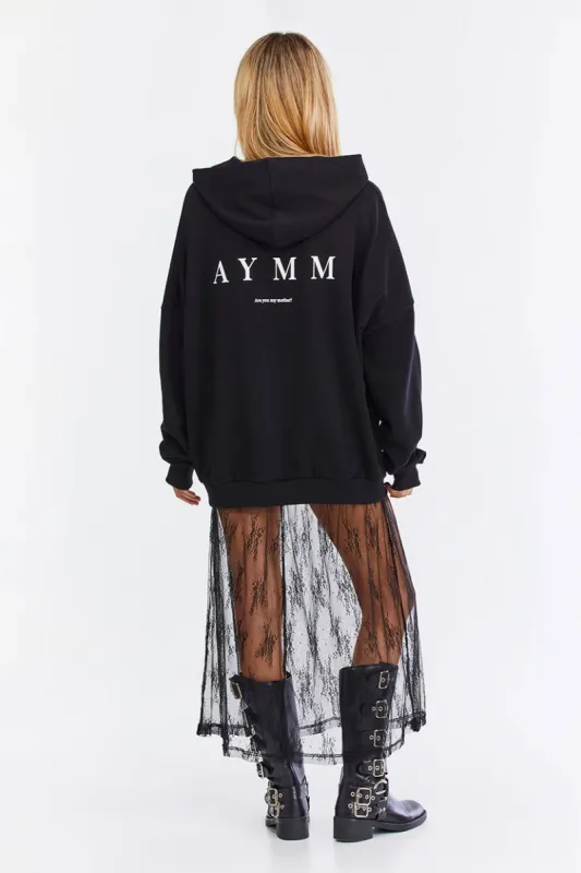 סווטשירט קפוצ'ון AYMM כיס קדמי sold by Adika