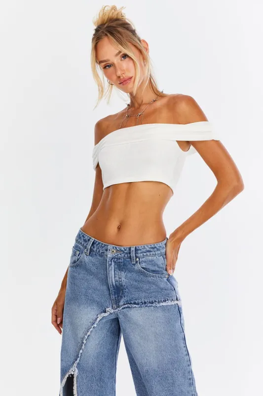 טופ קרופ Always Yours אוף-שולדרס sold by Adika