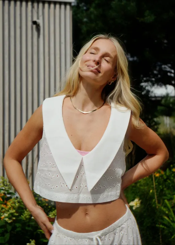 Santorini Top - White made by Switcha