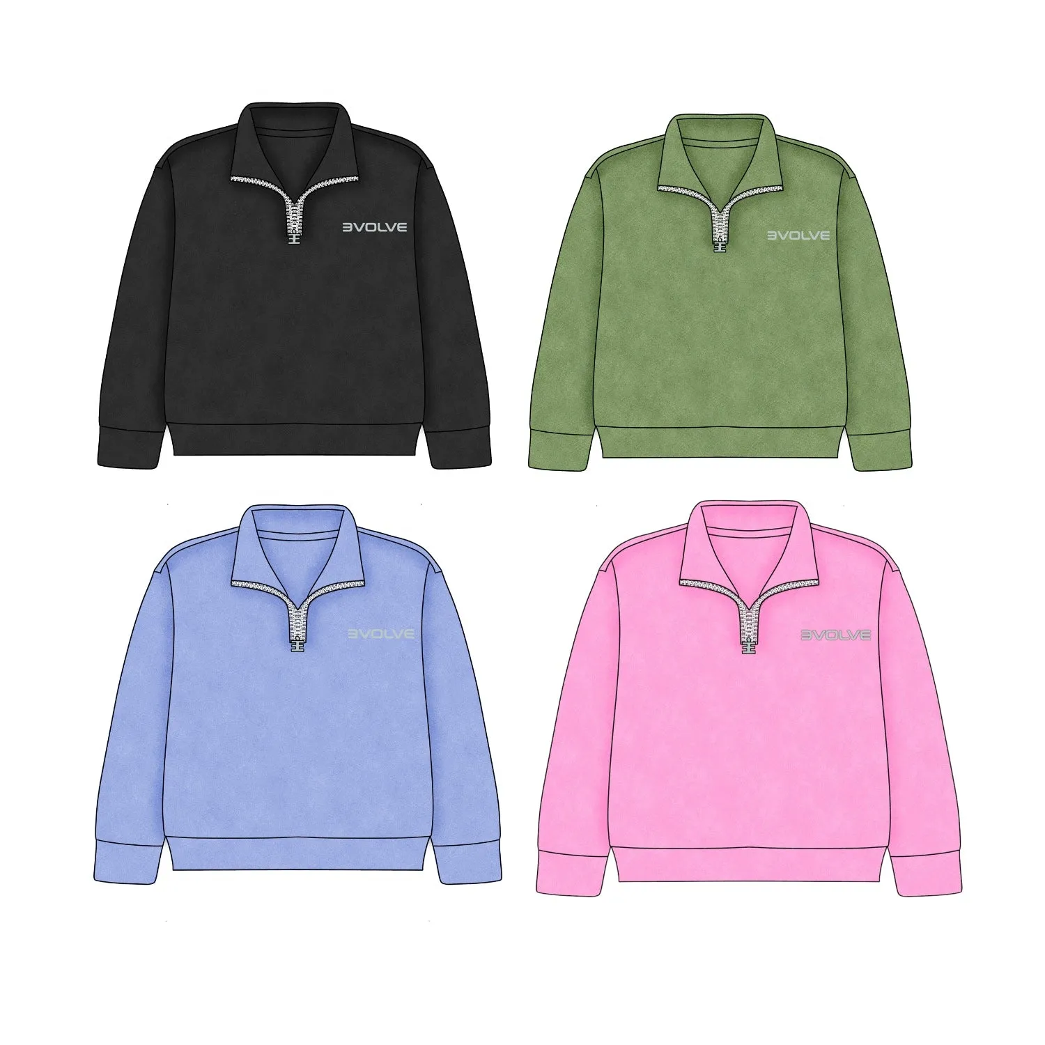 Elegance Quarter Zip sold by Evolve Kloth