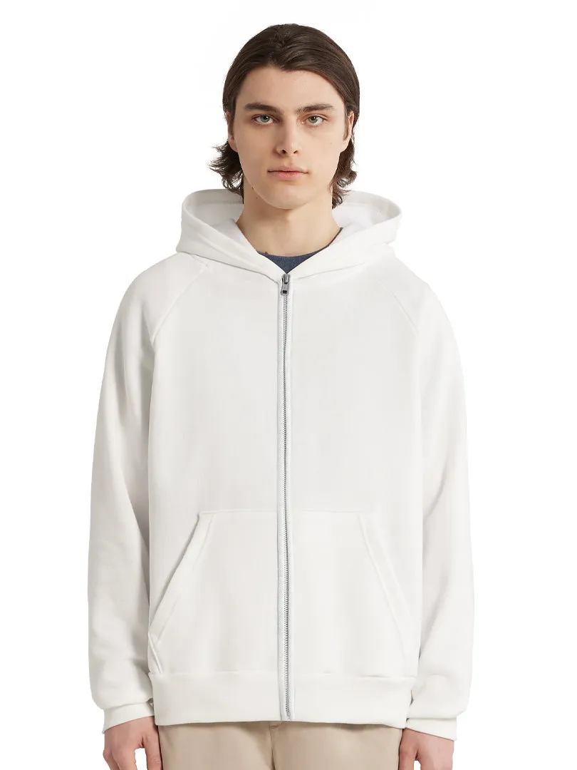 Essential Zip Hoodie - White sold by C'est beau