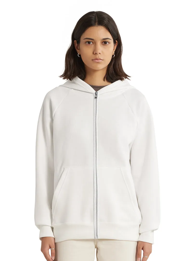 Essential Zip Hoodie - White sold by C'est beau product image thumbnail 2