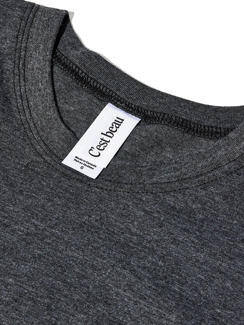 Essential T-Shirt - Charcoal - 3 Pack sold by C'est beau product image thumbnail 2