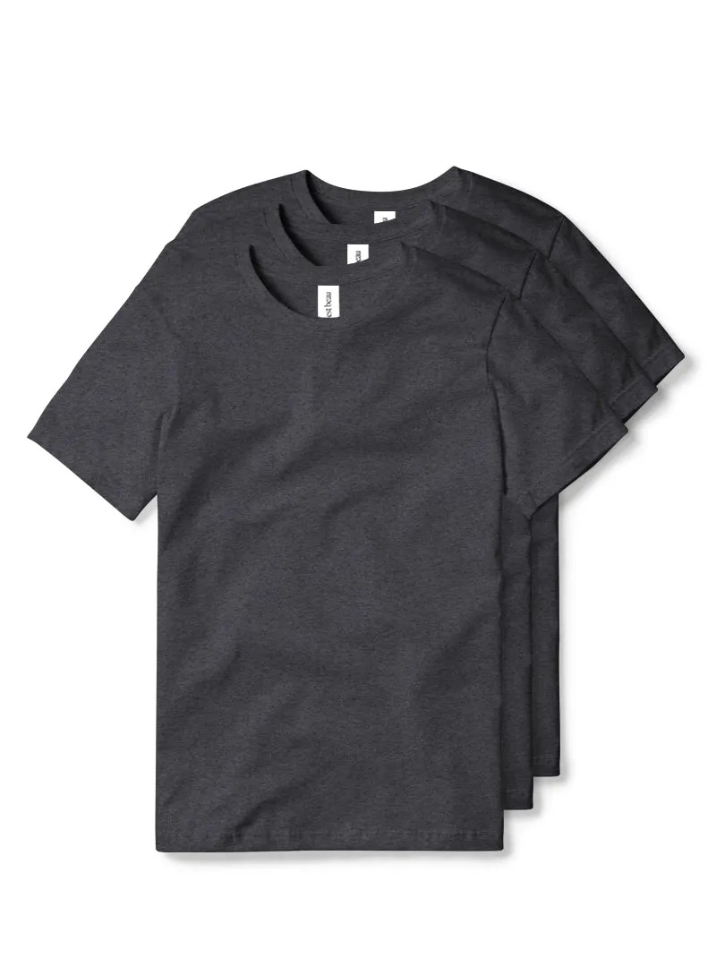Essential T-Shirt - Charcoal - 3 Pack sold by C'est beau