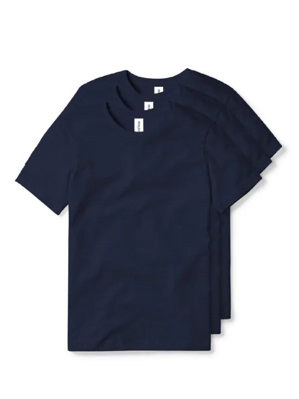 Essential T-Shirt - Navy - 3 Pack sold by C'est beau