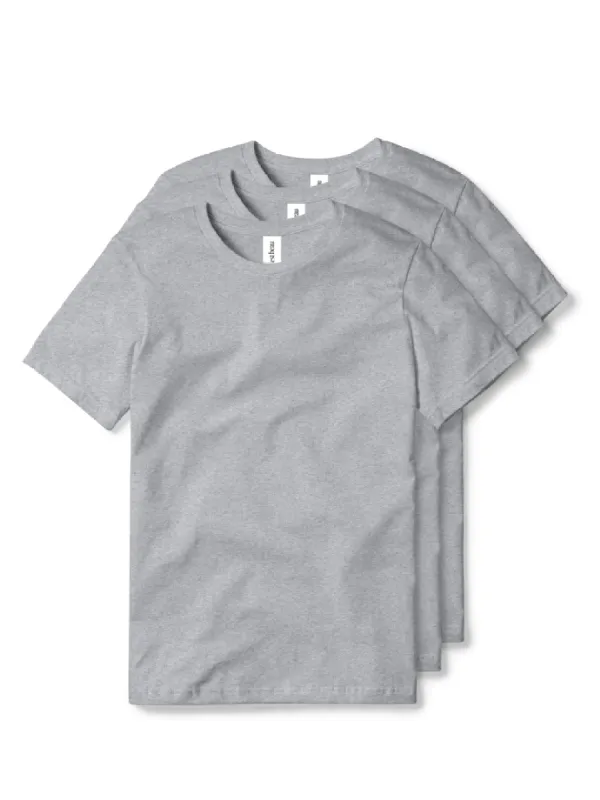 Essential T-Shirt - Grey - 3 Pack sold by C'est beau