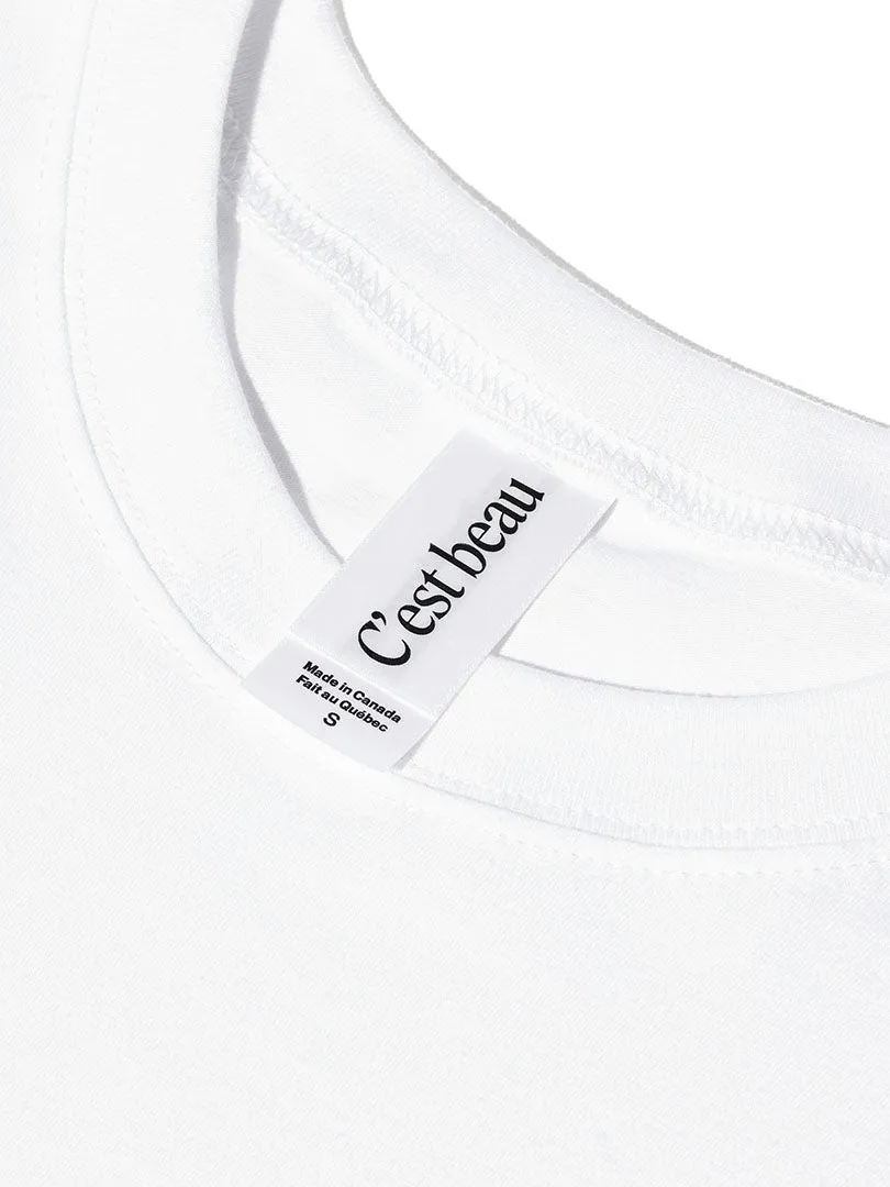 Essential T-Shirt - White - 3 Pack sold by C'est beau product image thumbnail 2