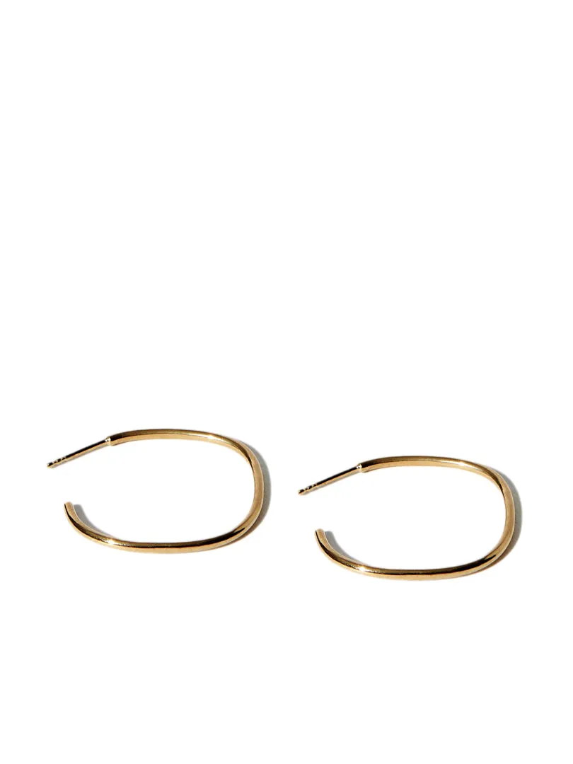 Fil Carré Earrings - Gold vermeil sold by C'est beau