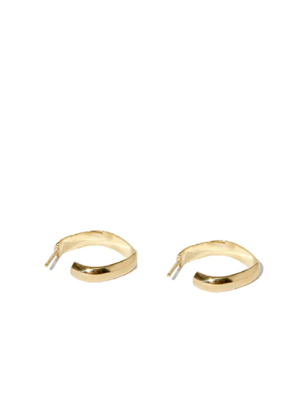 Small Hoops Earrings - Gold vermeil sold by C'est beau