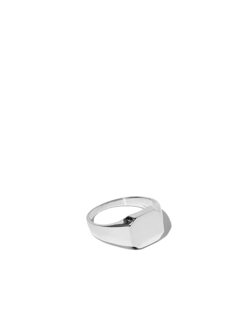 Octagonal Ring - Silver sold by C'est beau