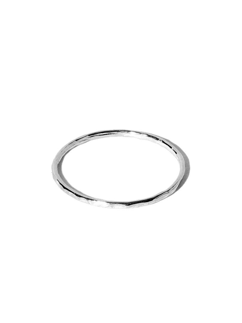 Hammered Ring - Silver sold by C'est beau product image thumbnail 2