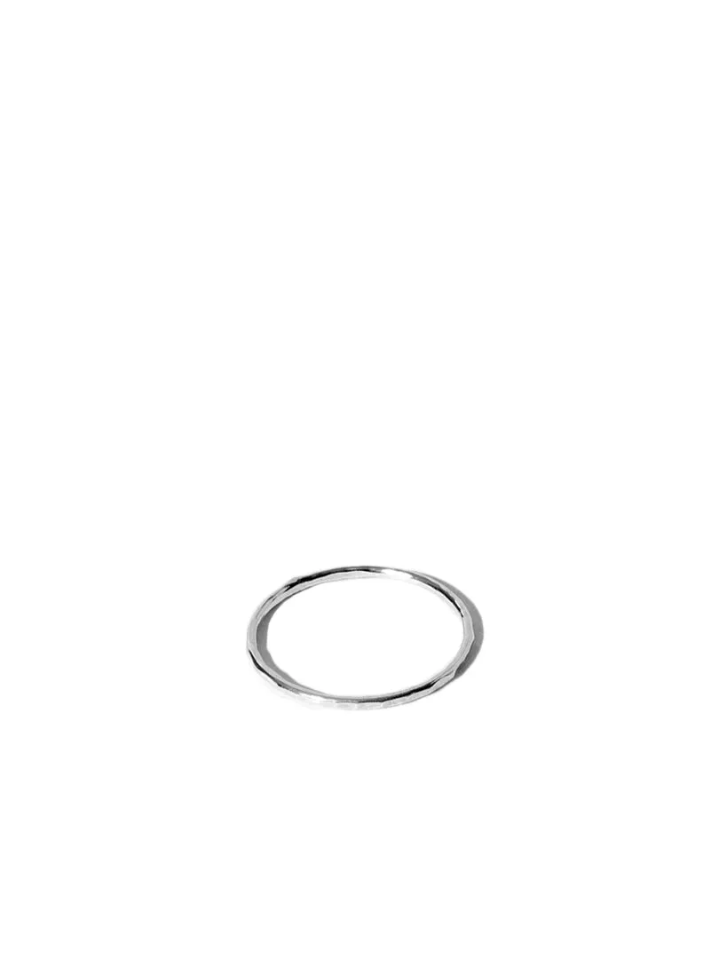 Hammered Ring - Silver sold by C'est beau