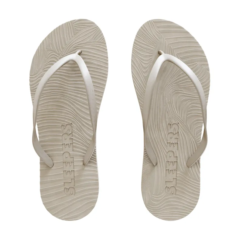 Slim Silver Flip Flop sold by Sleepers
