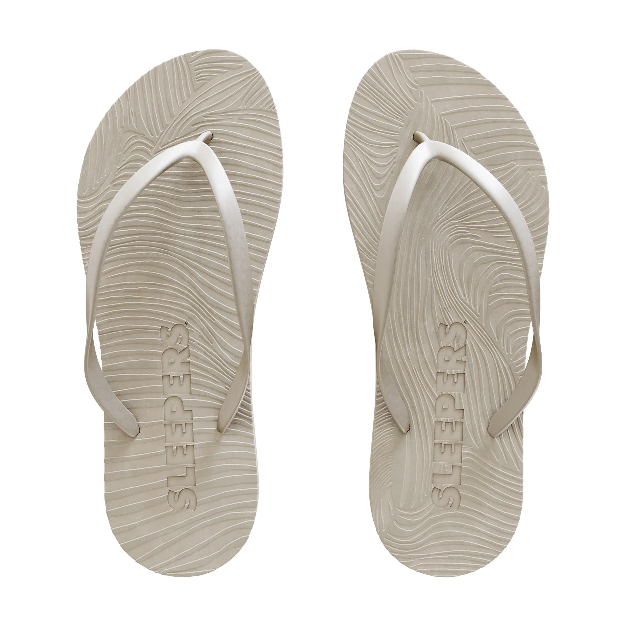 Slim Silver Flip Flop sold by Sleepers