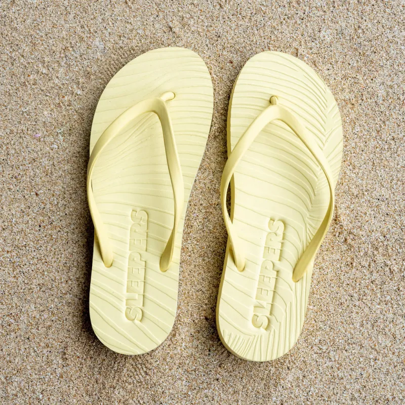 Slim Mellow Yellow Flip Flop sold by Sleepers