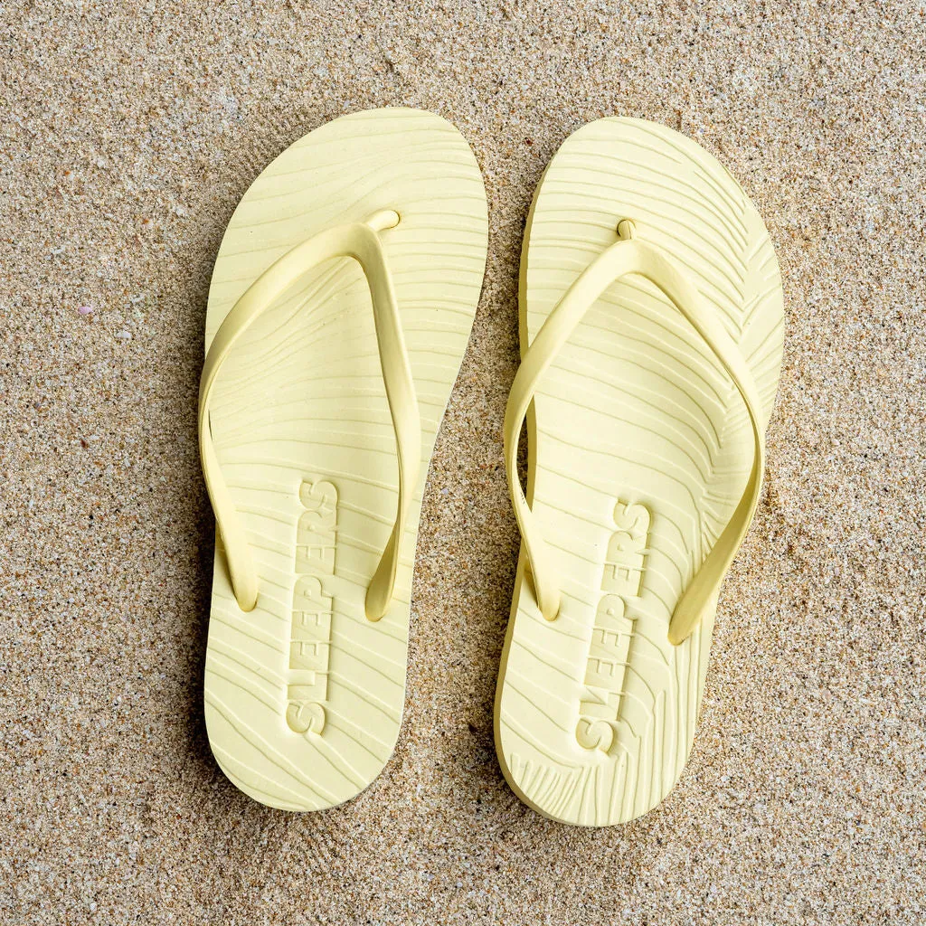 Slim Mellow Yellow Flip Flop sold by Sleepers