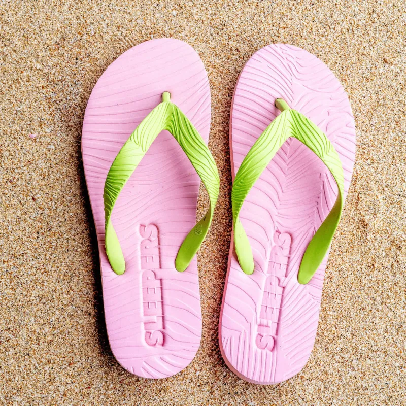 Slim Wide strap Pink with Green Strap sold by Sleepers