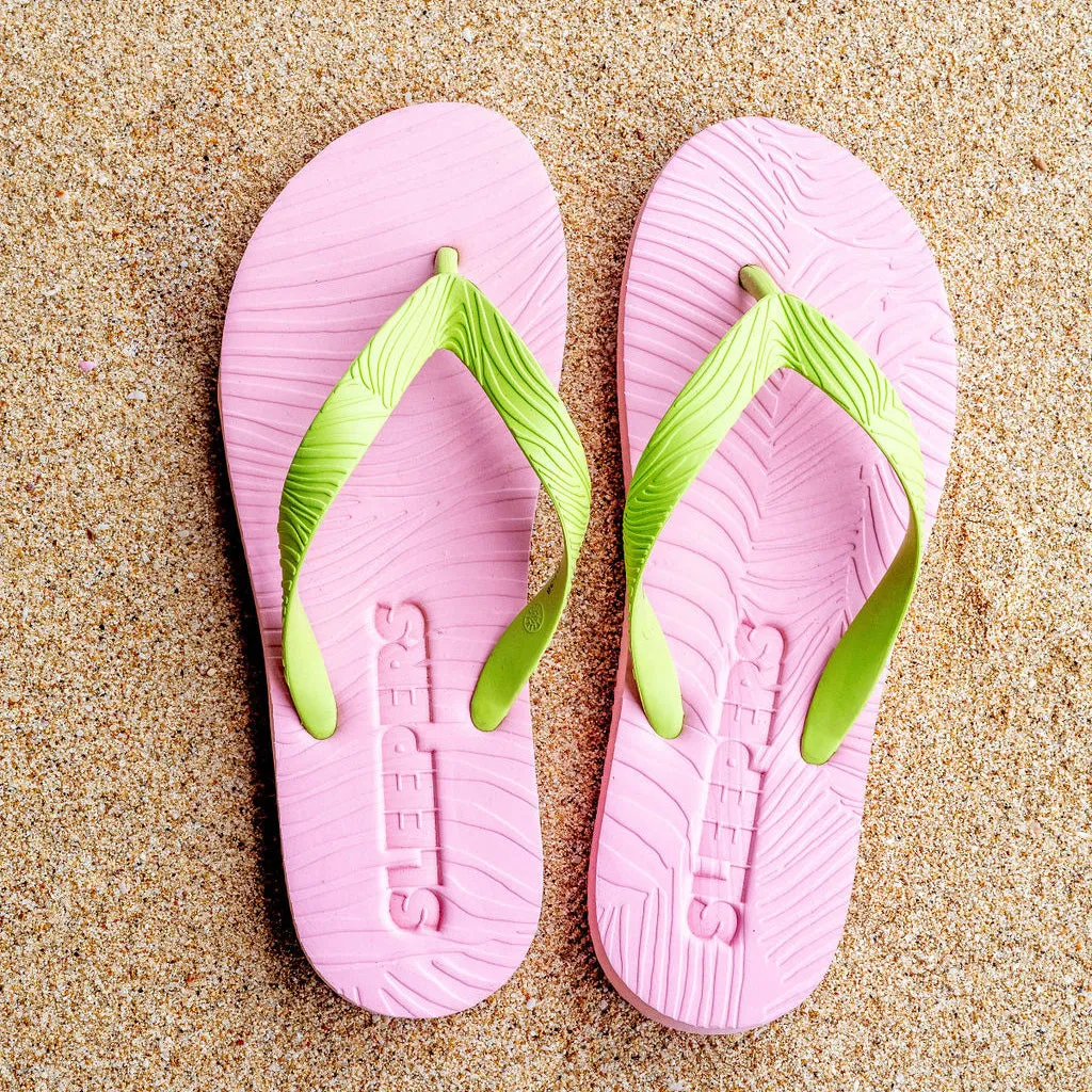 Slim Wide strap Pink with Green Strap sold by Sleepers