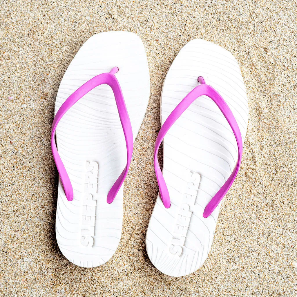 Tapered Eggnog med Festival Fucsia strap Flip Flop sold by Sleepers