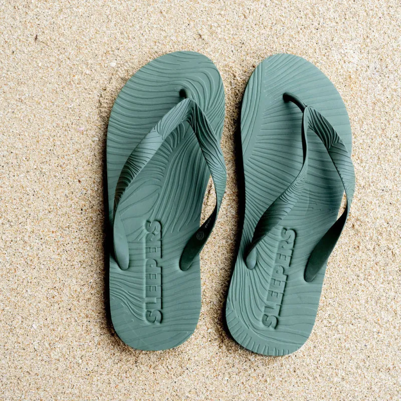 Mens Green Flip Flop sold by Sleepers