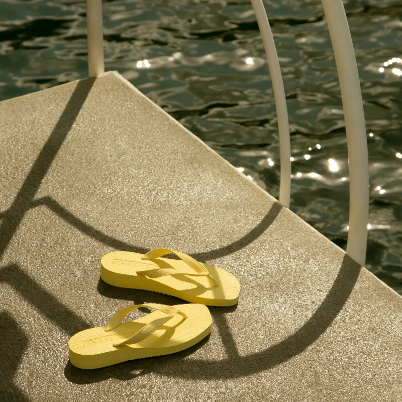 Tapered Platform Mellow Yellow Flip Flop sold by Sleepers