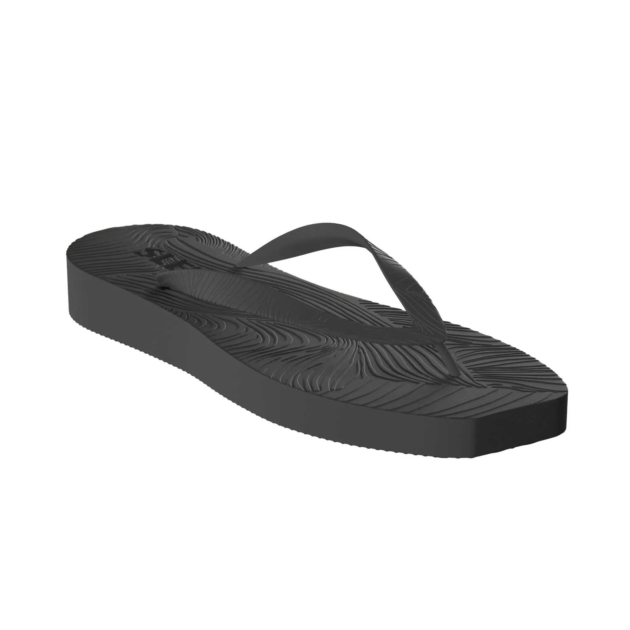 Tapered Platform Black Flip Flop sold by Sleepers