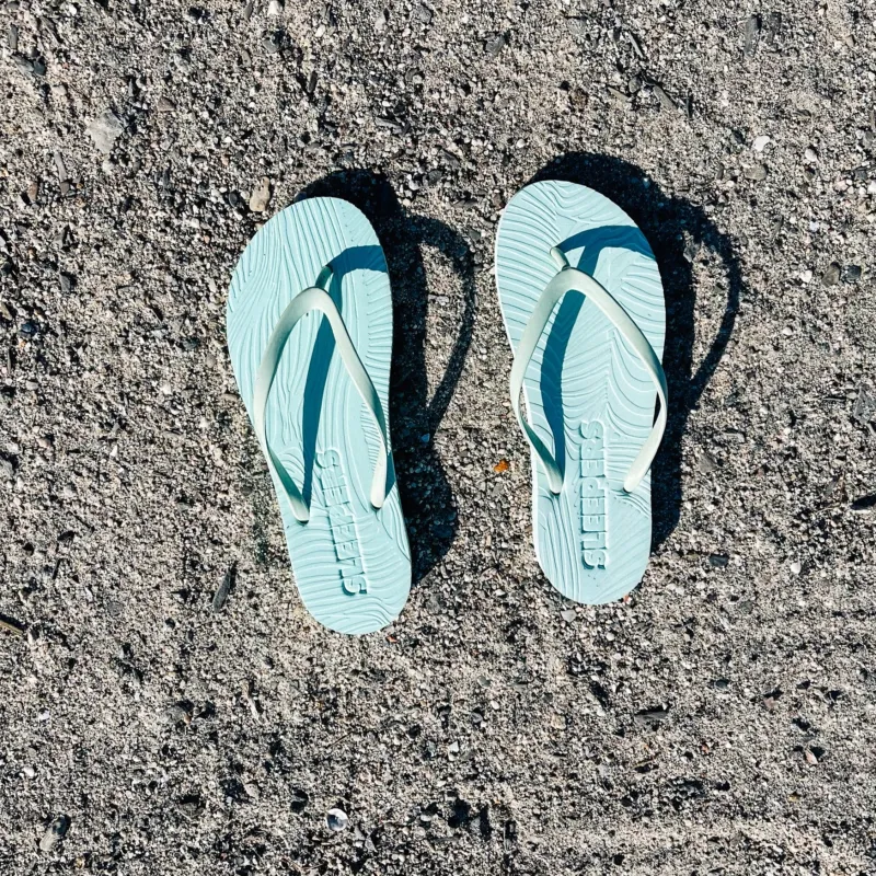 Slim Bay Mint Flip Flop sold by Sleepers