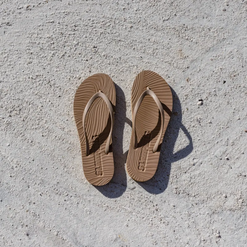 Slim Sand Flip Flop sold by Sleepers