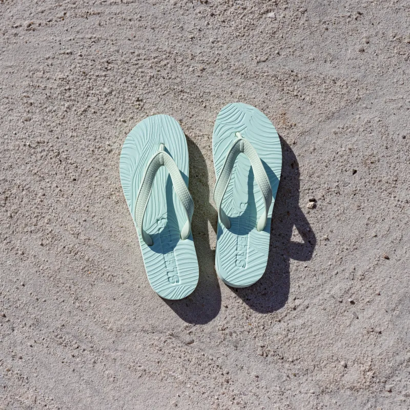 Slim Wide Strap Bay Mint Flip Flop sold by Sleepers