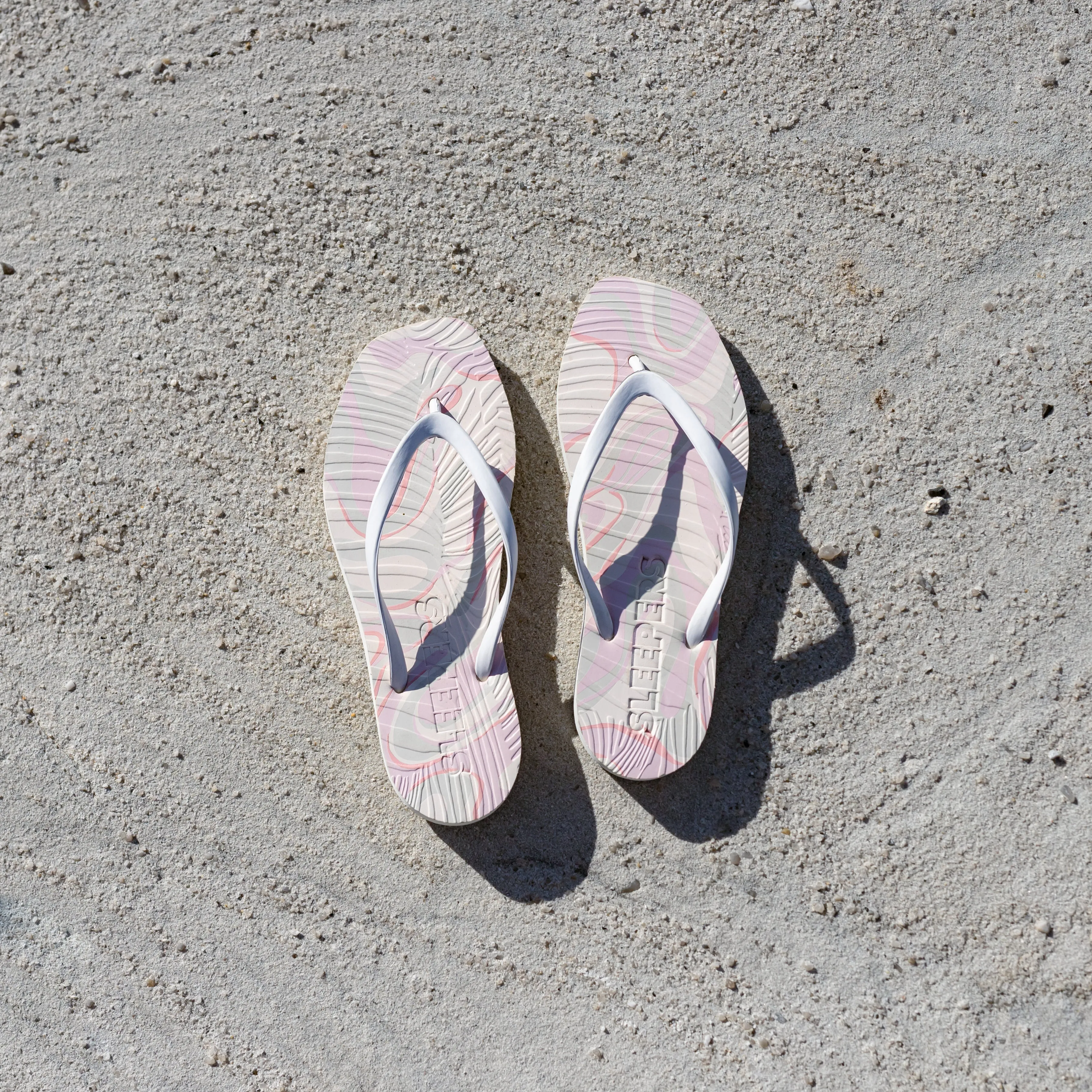 Tapered Pink Swirl Flip Flop sold by Sleepers