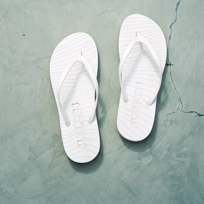 Slim White Flip Flop sold by Sleepers