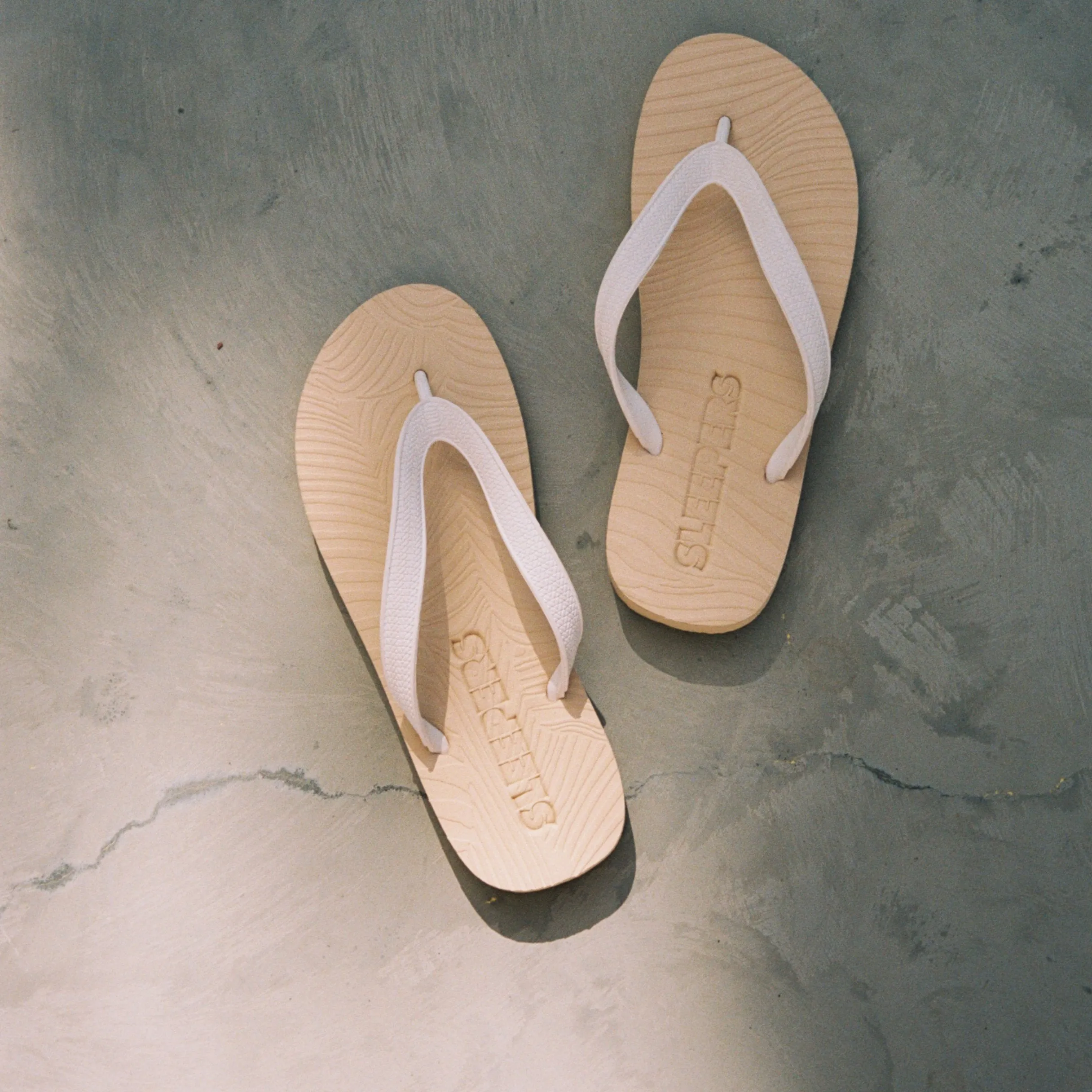 Mens Beige White Flip Flop sold by Sleepers product image thumbnail 3