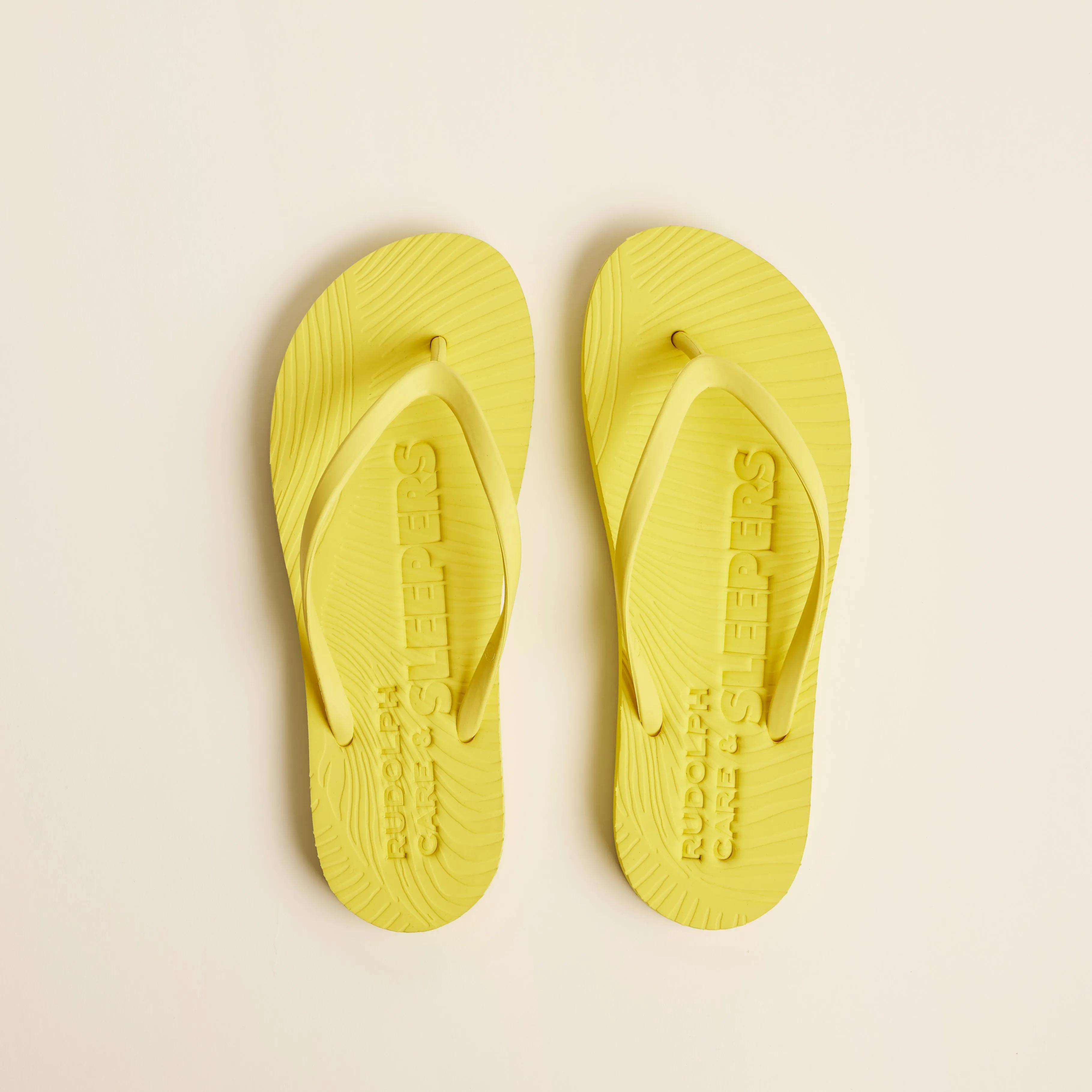 Rudolph Care x Sleepers Yellow Flip Flop sold by Sleepers