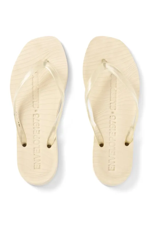 Envelope 1976 x Sleepers Cream with transparent strap made by Sleepers