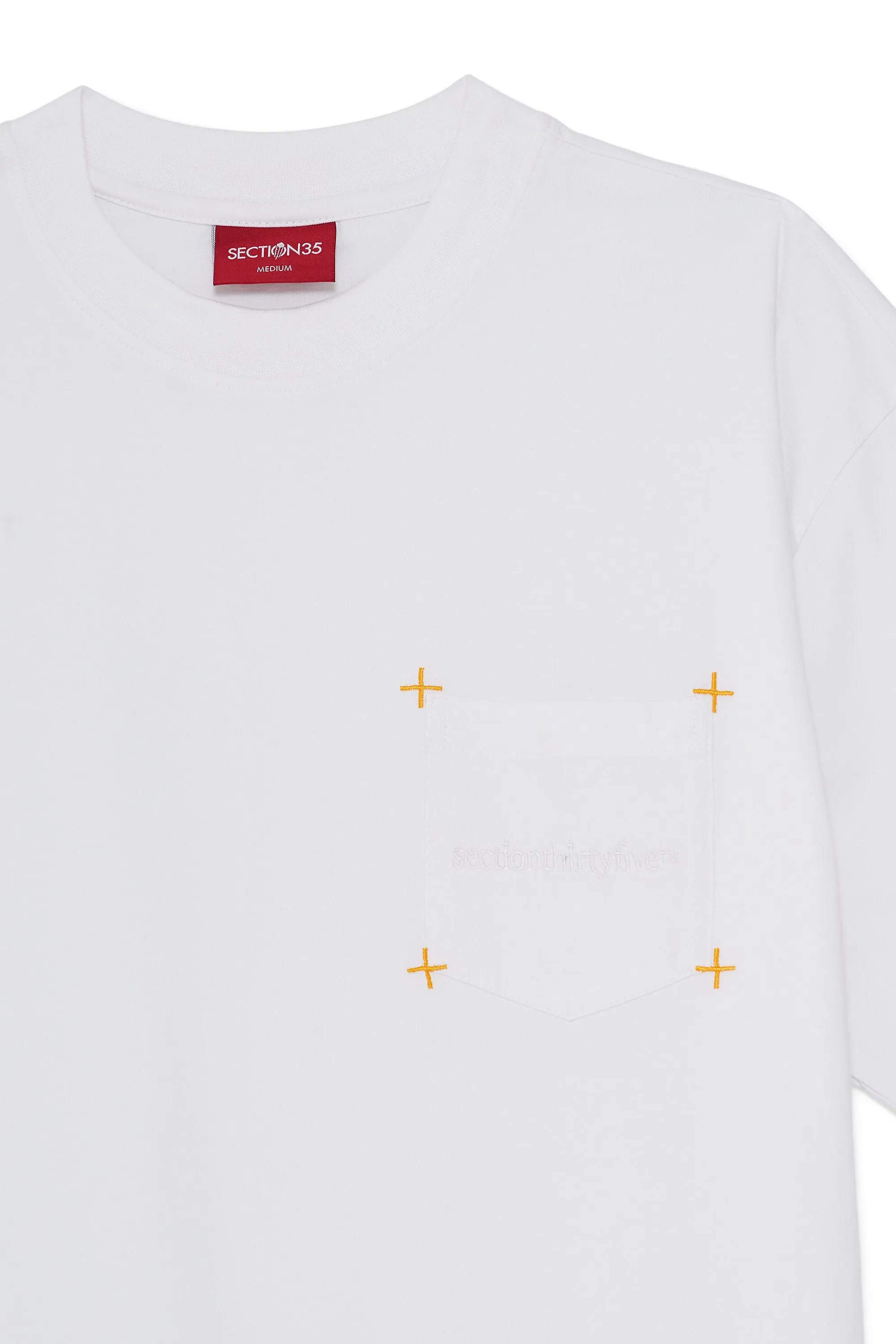 Directions Pocket Tee - White sold by SECTION 35 product image thumbnail 2