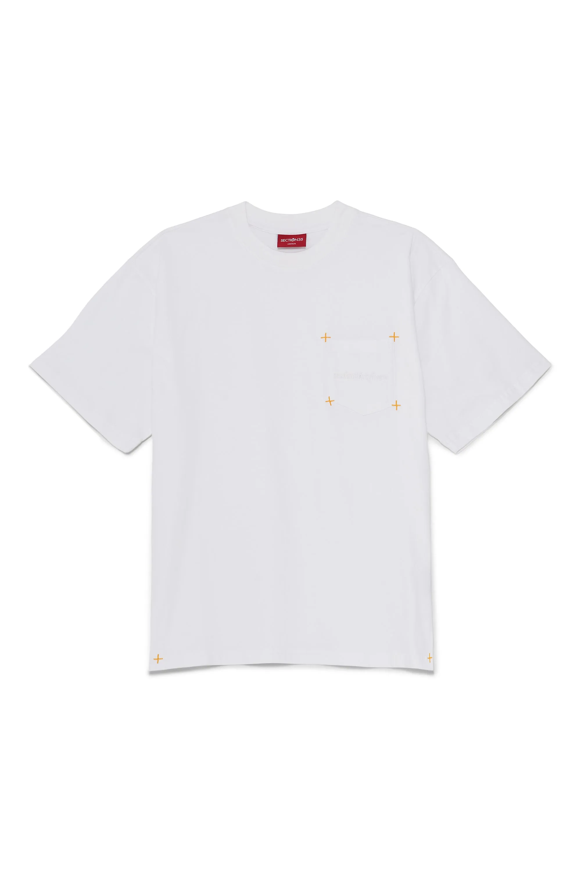 Directions Pocket Tee - White sold by SECTION 35