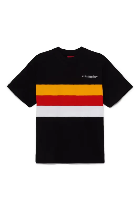 Standard Issue Panel Tee - Black made by SECTION 35