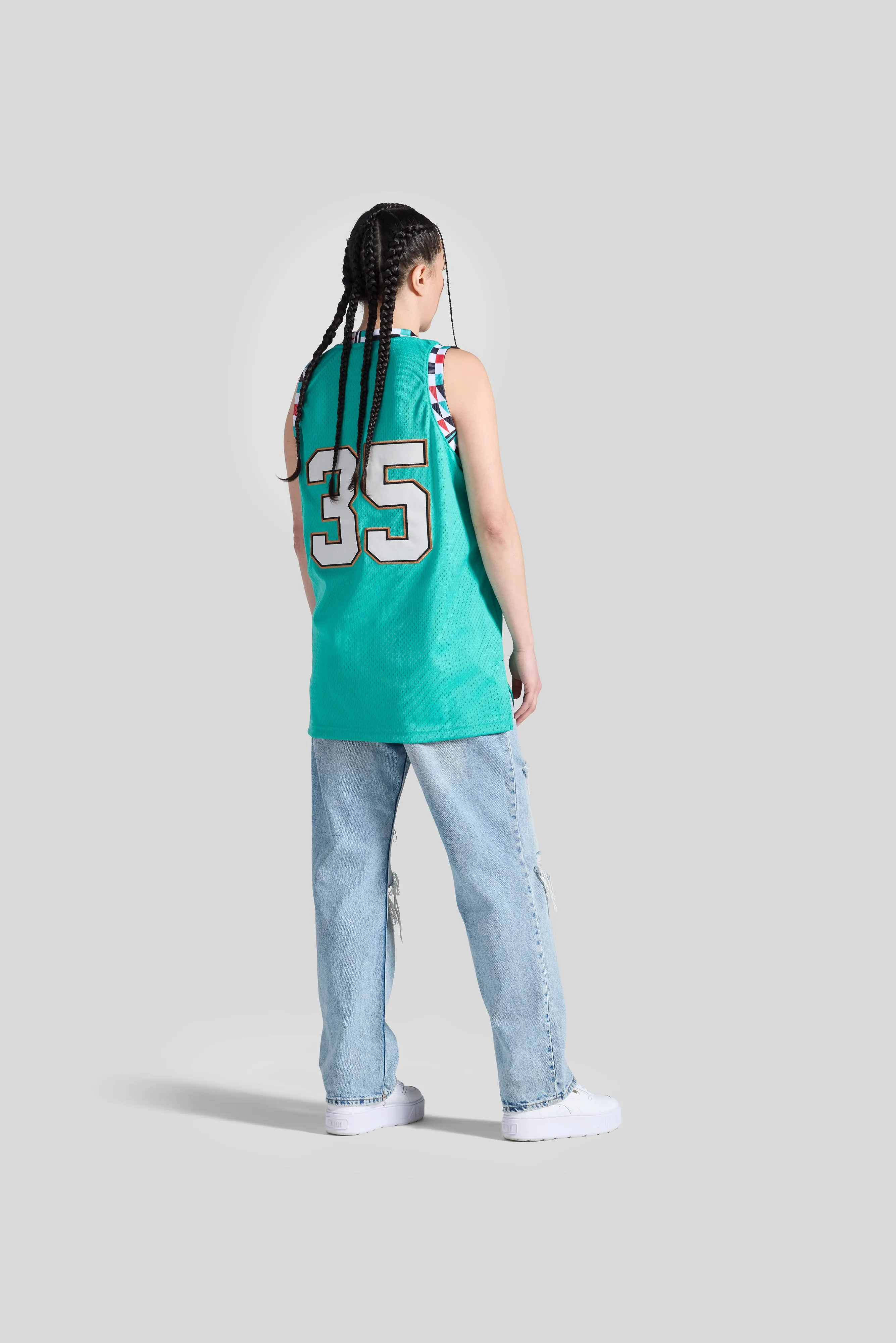 Salish Sea Teal Swingman Jersey by Mitchell & Ness sold by SECTION 35 product image thumbnail 4