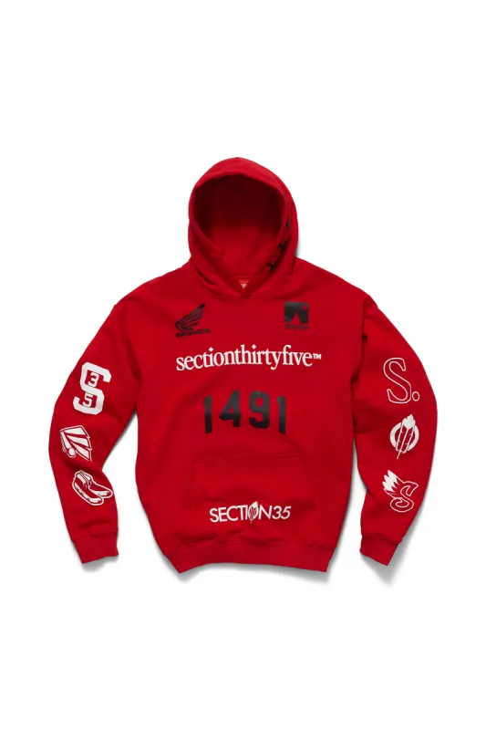 Por Vida Hoodie - Red sold by SECTION 35