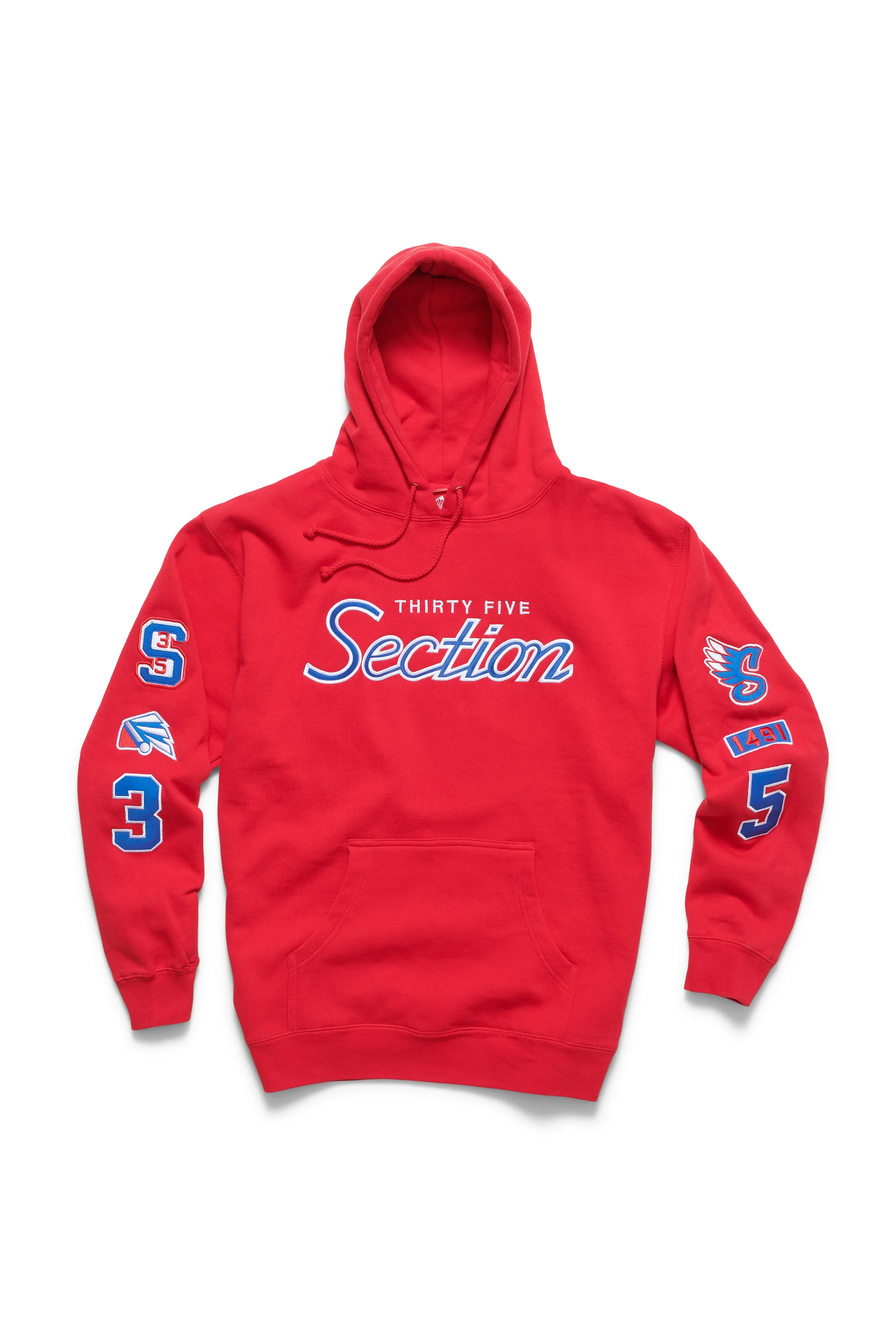 GOAT Patched Hoodie - Red sold by SECTION 35