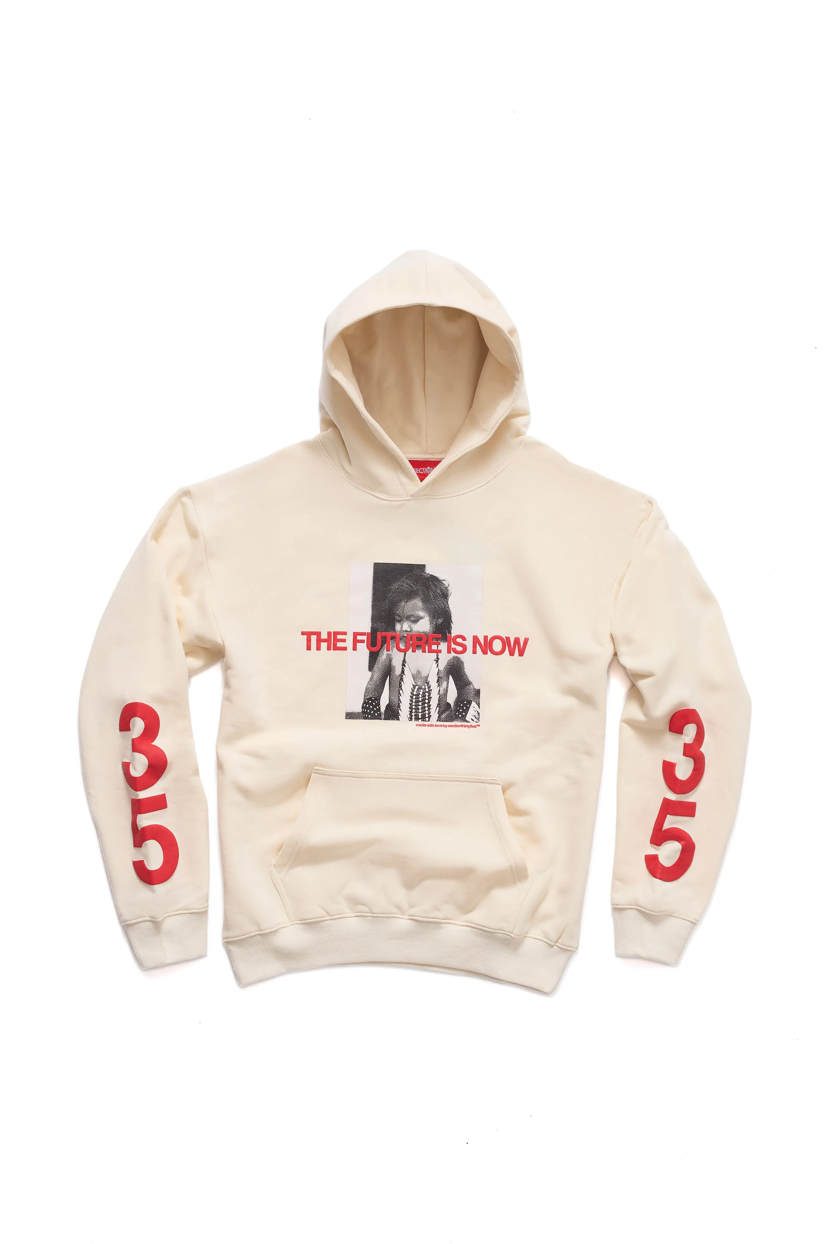 The Future Is Now Hoodie - Cream sold by SECTION 35