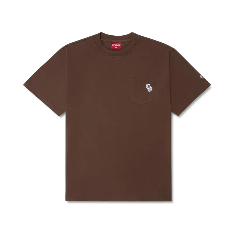 Staple Pocket Tee - Faded Brown sold by SECTION 35