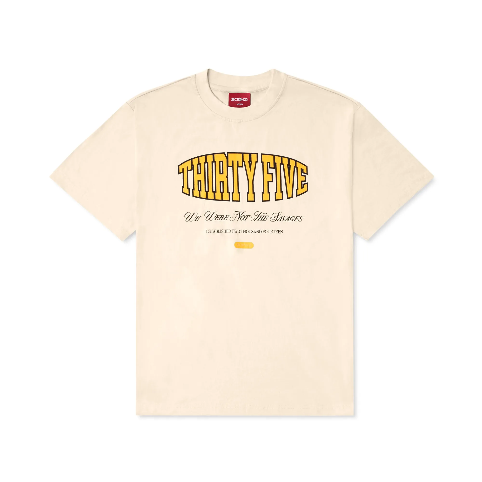 Badge Tee - Cream sold by SECTION 35 product image thumbnail 2