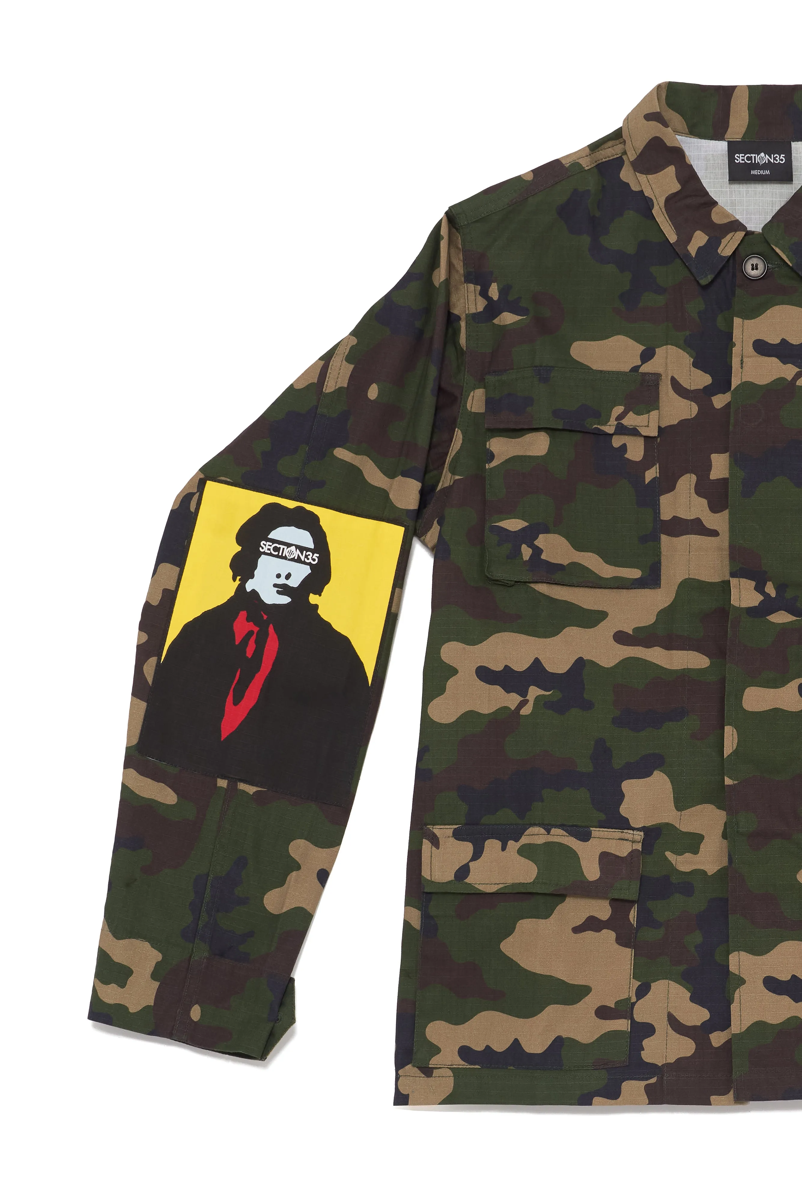 Medicine Field Jacket - Woodland Camo sold by SECTION 35 product image thumbnail 4