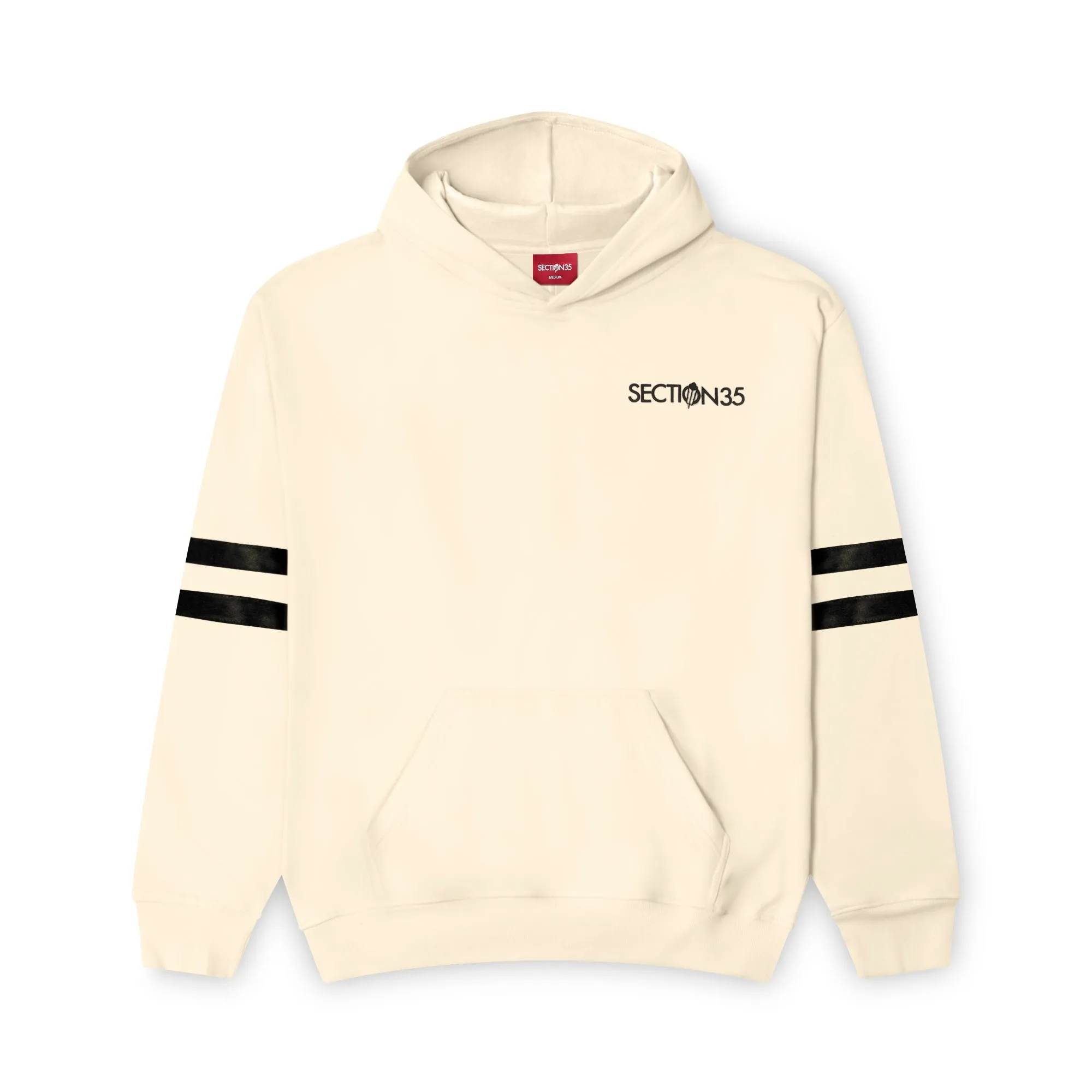 Generations Flocked Hoodie - Cream sold by SECTION 35