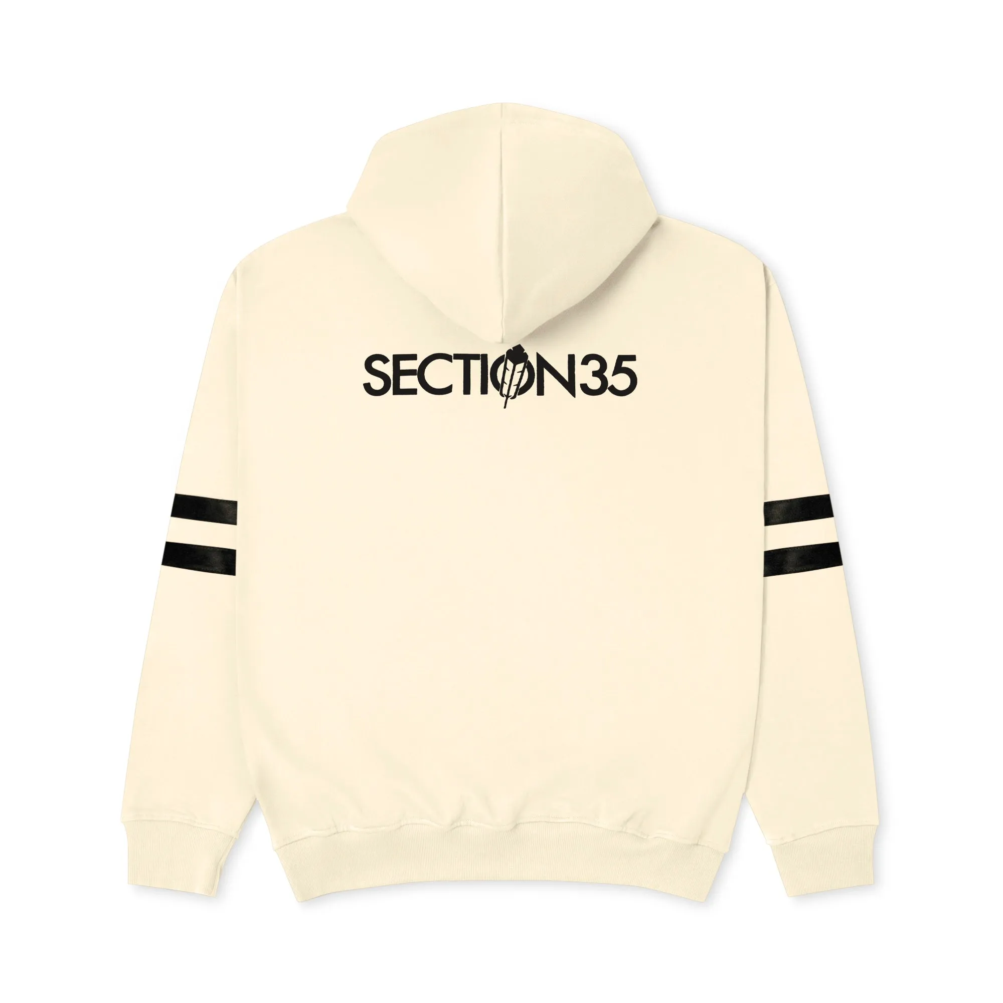 Generations Flocked Hoodie - Cream sold by SECTION 35 product image thumbnail 2